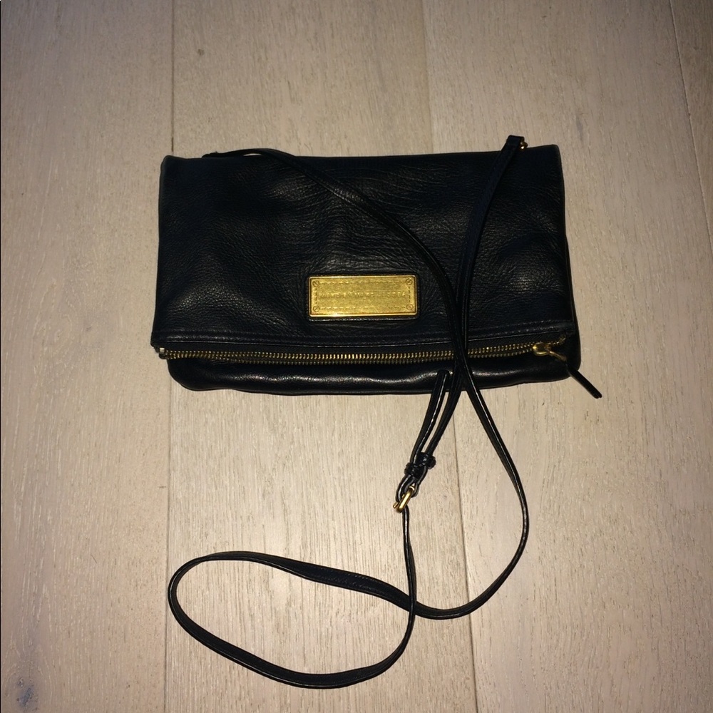 Black leather Marc by Marc Jacobs foldable purse